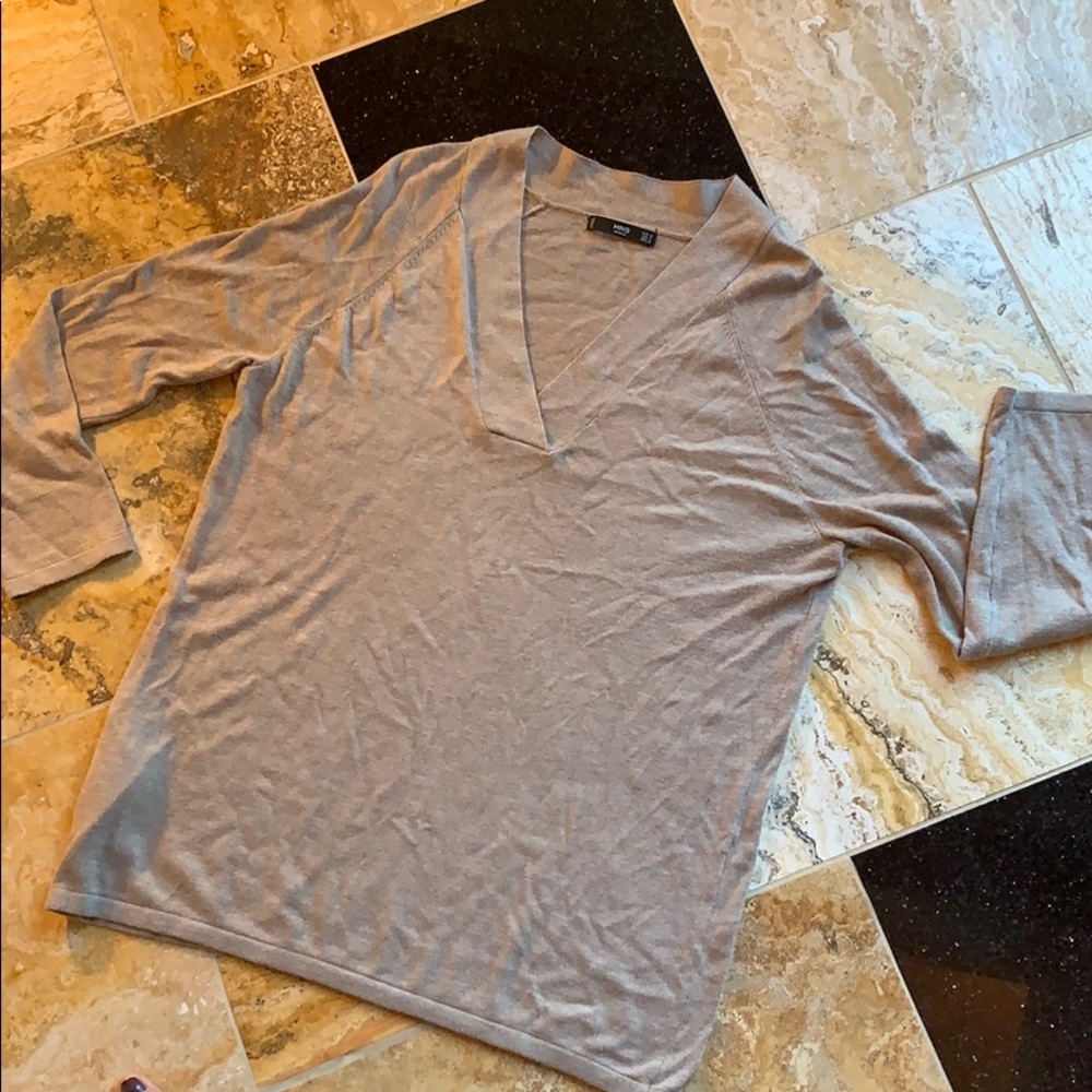 Mng Basics Superstretch Supersoft V-Neck / Ribbed